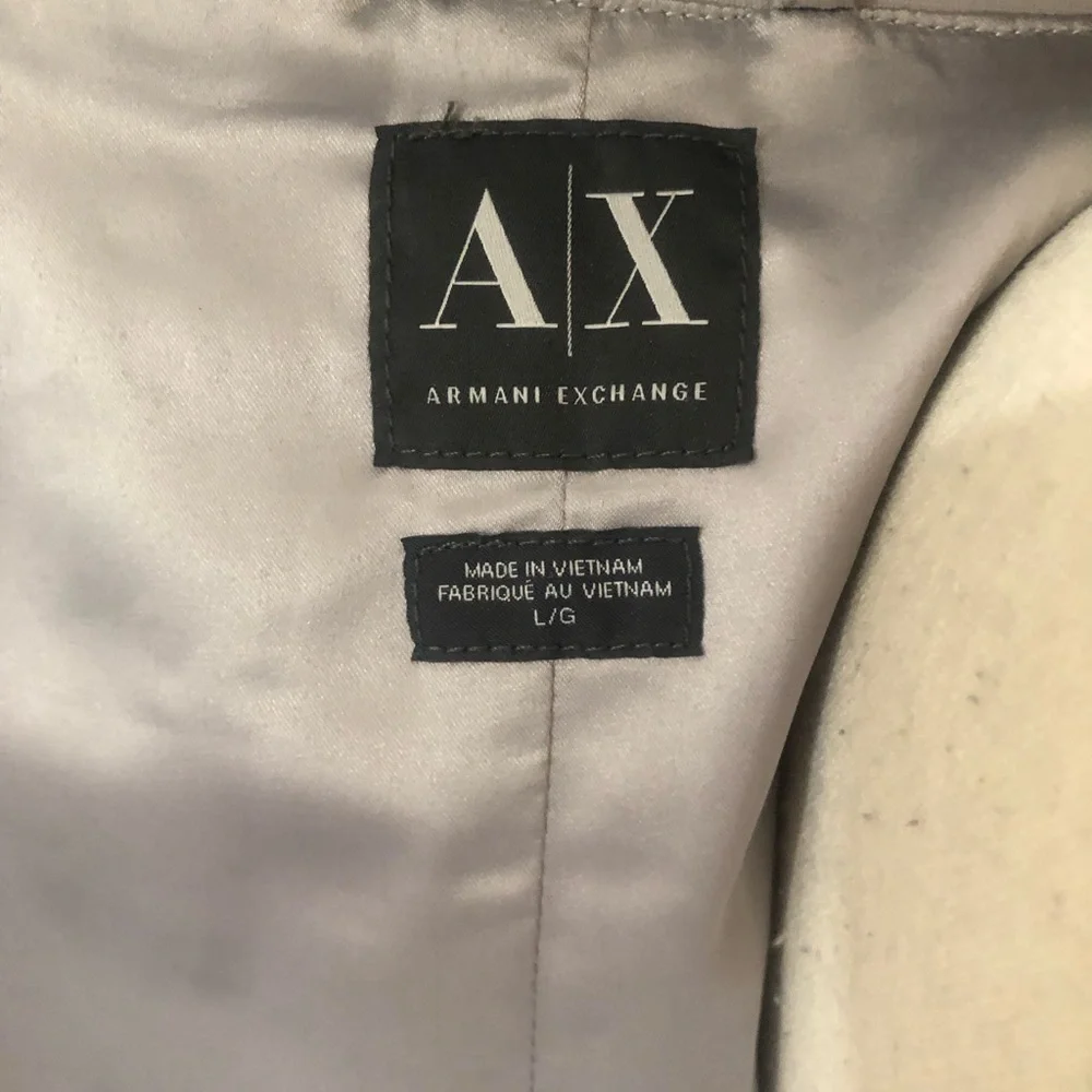 Armani Exchange double breasted blazer‎ jacket with zipper size large